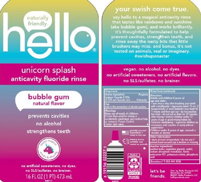 Label (180 Colgate Hello Unicorn Splash)